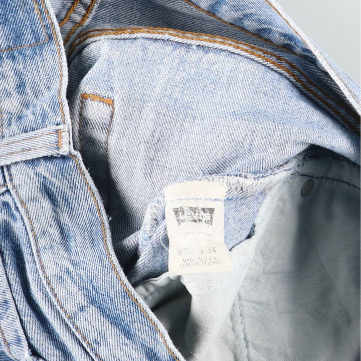 90'S Levi's 501-5914 Straight-leg Denim Pants, Made in the USA, Men's, Size W30, Vintage cotton blue type Vintage Second Hand