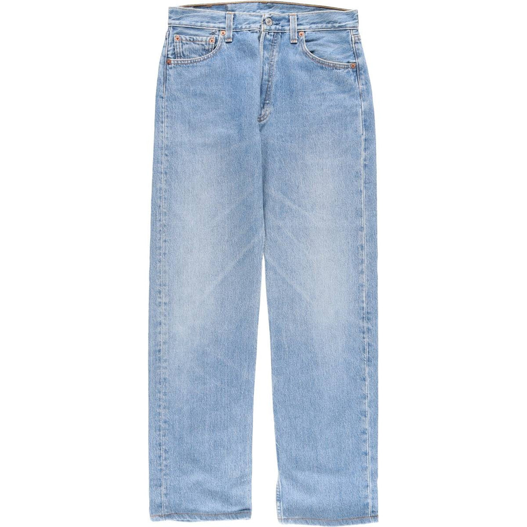 90'S Levi's 501-0114 Straight Denim Pants, Made in USA, Men's, Size W30, Vintage cotton blue type Vintage Second Hand