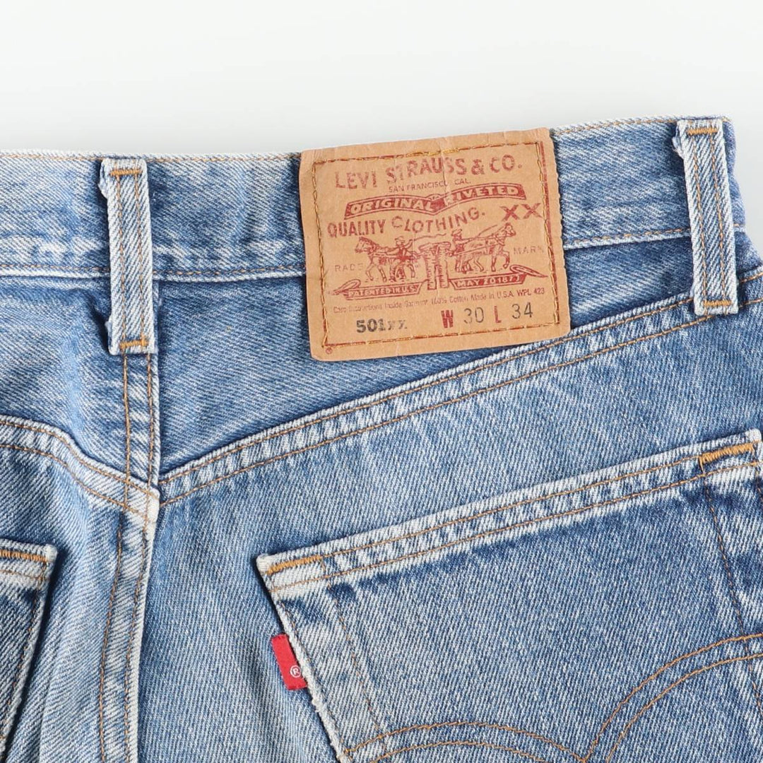 90'S Levi's 501-0000 Straight Denim Pants Made in USA Women's L (w28) Vintage cotton blue type Vintage Second Hand