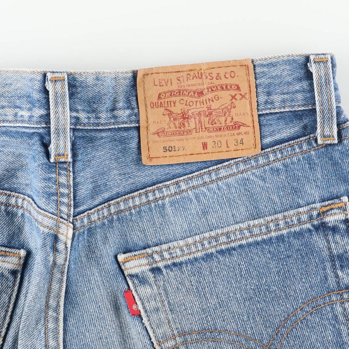 90'S Levi's 501-0000 Straight Denim Pants Made in USA Women's L (w28) Vintage cotton blue type Vintage Second Hand