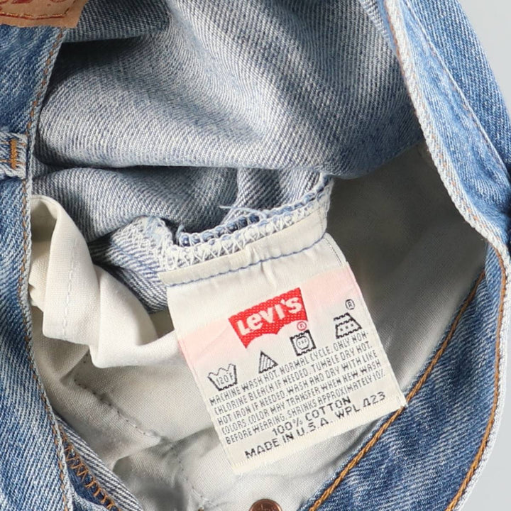 90'S Levi's 501-0000 Straight Denim Pants Made in USA Women's L (w28) Vintage cotton blue type Vintage Second Hand