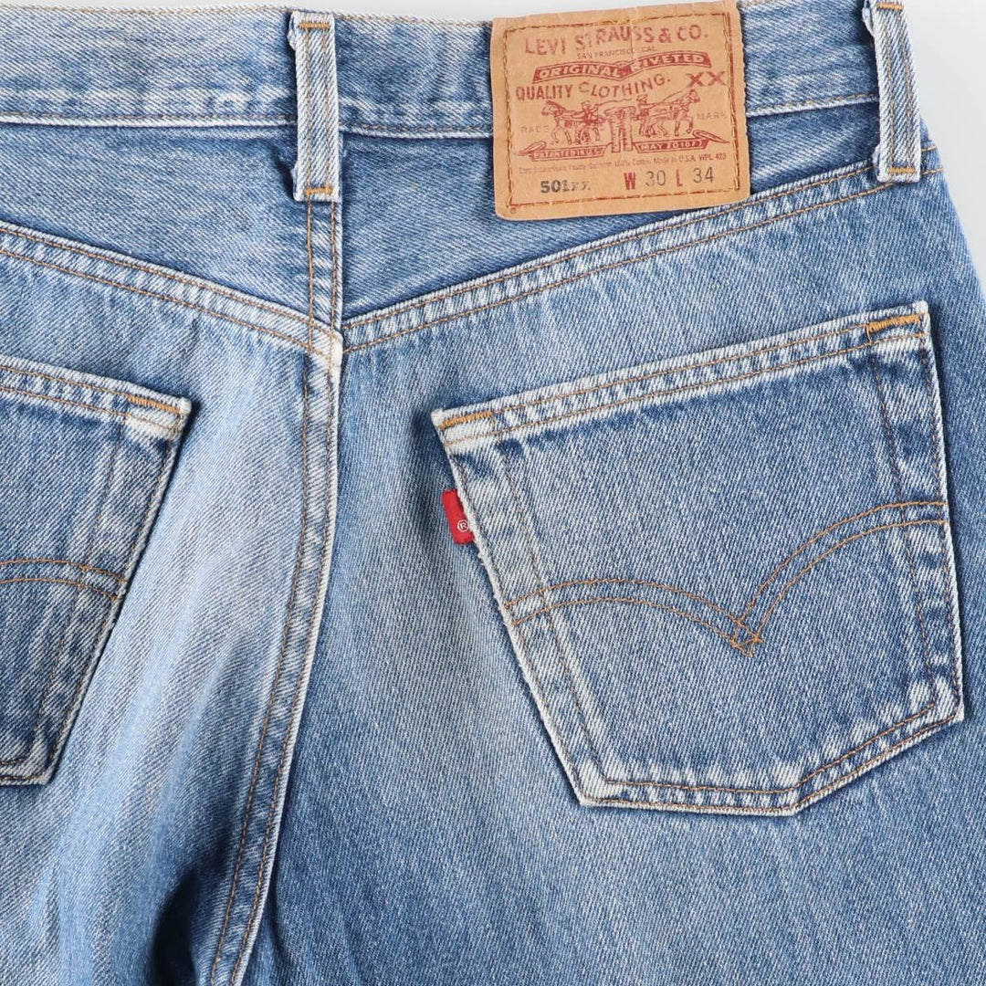 90'S Levi's 501-0000 Straight Denim Pants Made in USA Women's L (w28) Vintage cotton blue type Vintage Second Hand