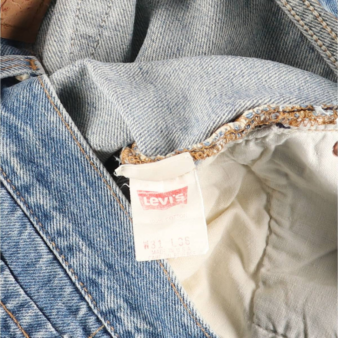 90'S Levi's 501-0000 Straight Denim Pants Made in USA Men's W29 Vintage cotton blue type Vintage Second Hand