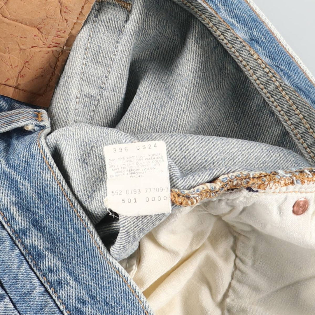 90'S Levi's 501-0000 Straight Denim Pants Made in USA Men's W29 Vintage cotton blue type Vintage Second Hand