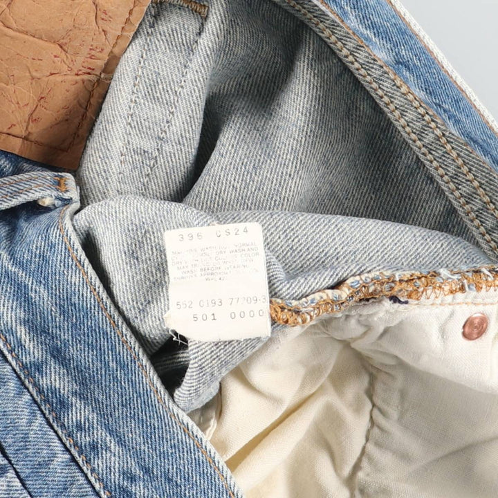 90'S Levi's 501-0000 Straight Denim Pants Made in USA Men's W29 Vintage cotton blue type Vintage Second Hand