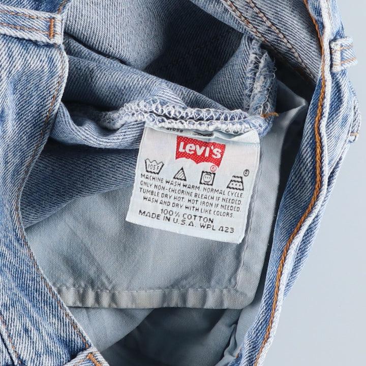 90'S Levi's 501-0193 Straight Denim Pants Made in USA Men's W30 Vintage cotton blue type Vintage Second Hand