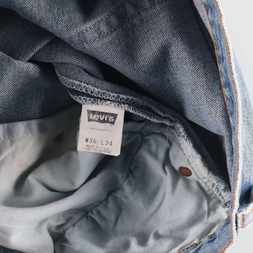 90'S Levi's 501-0191 Straight Denim Pants Made in USA Men's W35 Vintage cotton blue type Vintage Second Hand