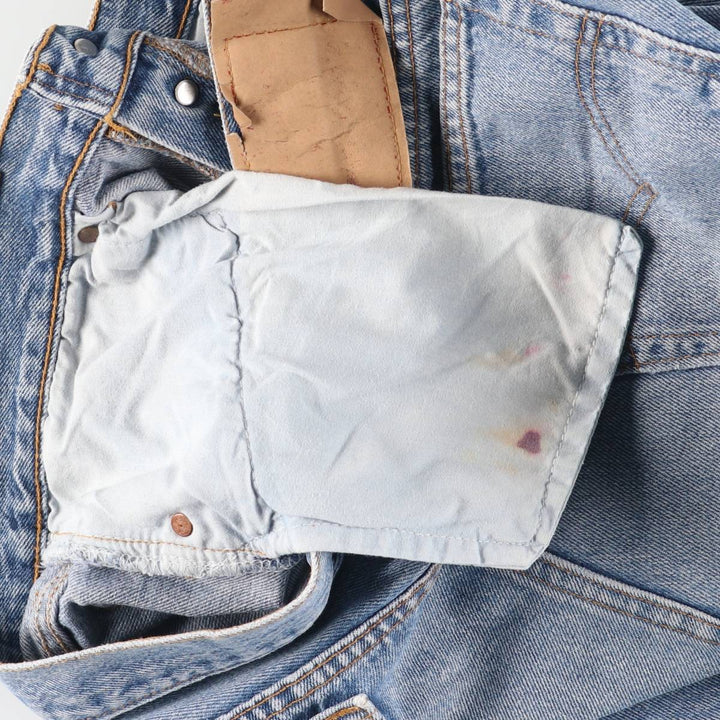 90'S Levi's 501-0191 Straight Denim Pants Made in USA Men's W35 Vintage cotton blue type Vintage Second Hand