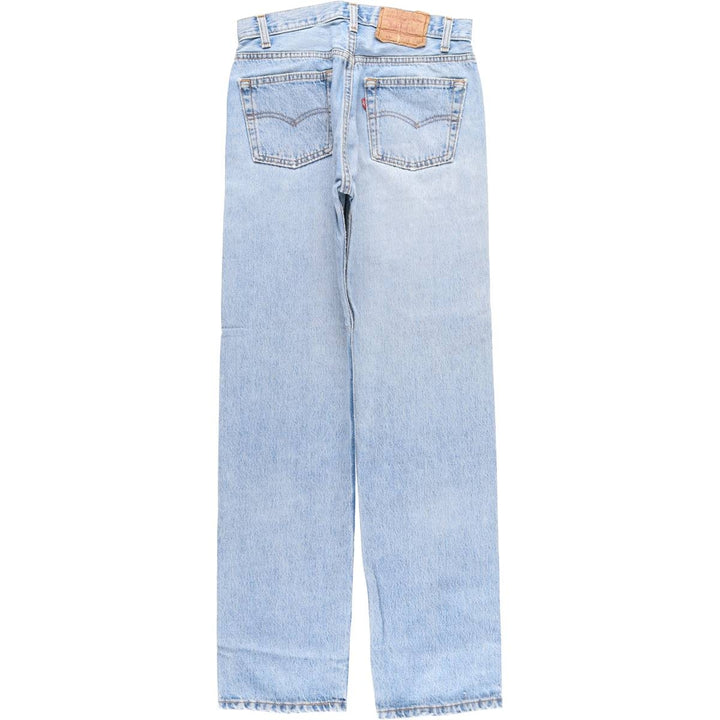 Vintage 90'S Levi's 501-0191 Straight Denim Pants, Made in USA, Women's Size L (W28) cotton blue type Vintage Second Hand
