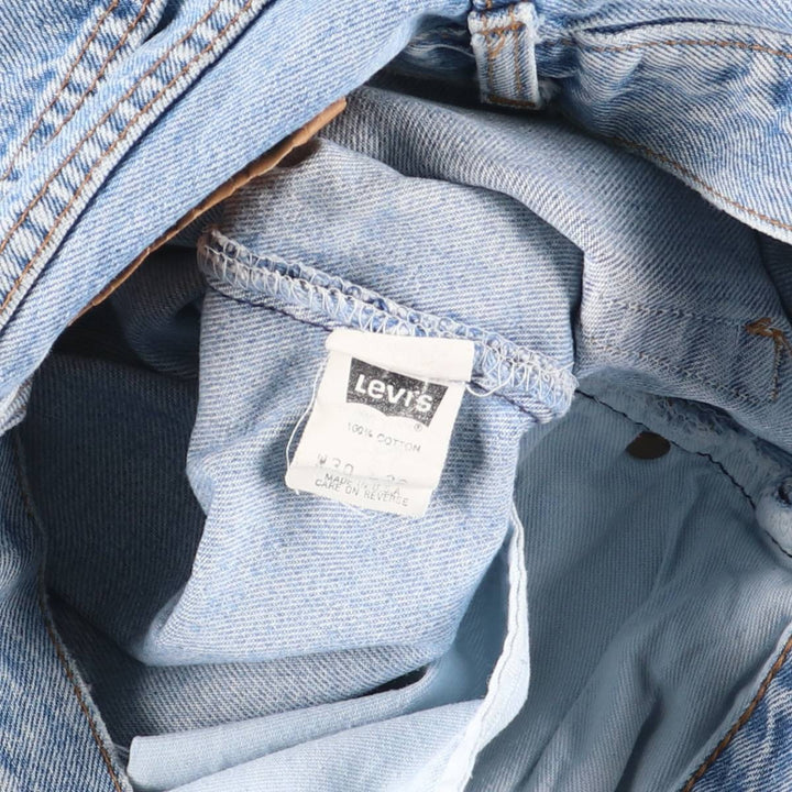Vintage 90'S Levi's 501-0191 Straight Denim Pants, Made in USA, Women's Size L (W28) cotton blue type Vintage Second Hand