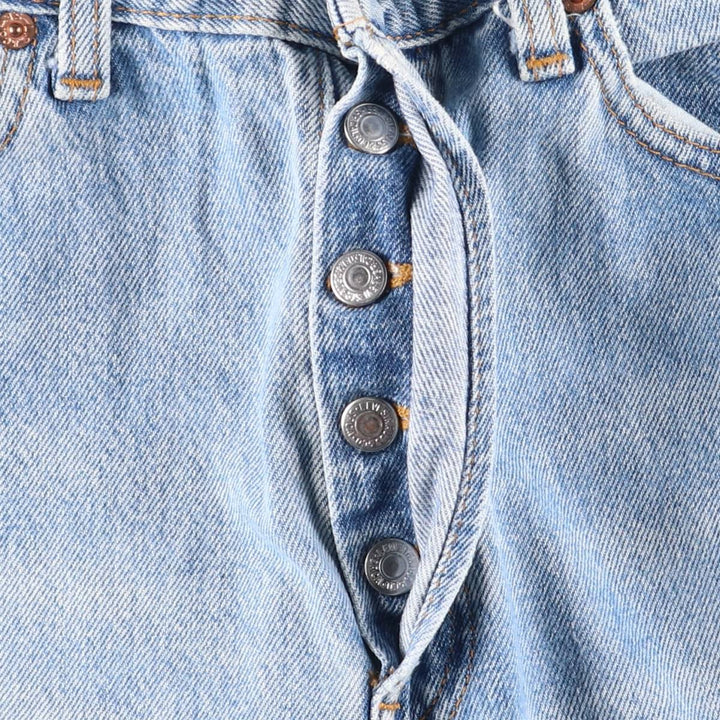 Vintage 90'S Levi's 501-0191 Straight Denim Pants, Made in USA, Women's Size L (W28) cotton blue type Vintage Second Hand
