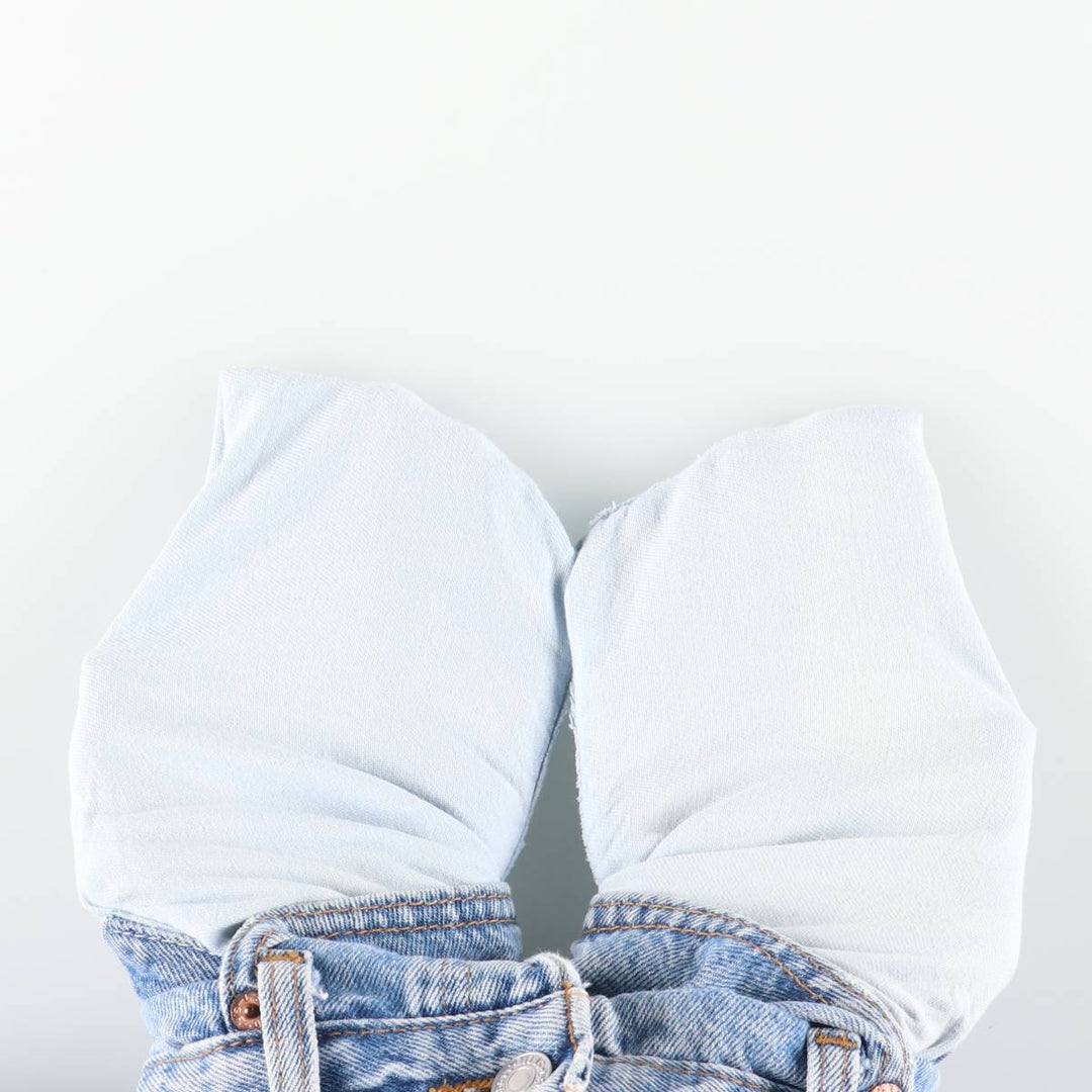 Vintage 90'S Levi's 501-0191 Straight Denim Pants, Made in USA, Women's Size L (W28) cotton blue type Vintage Second Hand