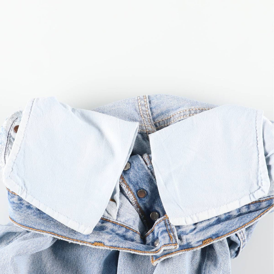 Vintage 90'S Levi's 501-0191 Straight Denim Pants, Made in USA, Women's Size L (W28) cotton blue type Vintage Second Hand