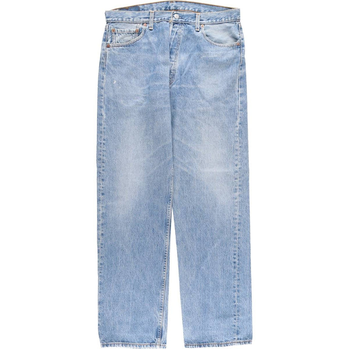 90'S Levi's 501-0193 Straight Denim Pants, Made in USA, Men's, Size 35, Vintage cotton blue type Vintage Second Hand