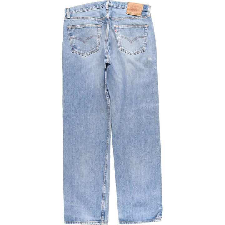 90'S Levi's 501-0193 Straight Denim Pants, Made in USA, Men's, Size 35, Vintage cotton blue type Vintage Second Hand