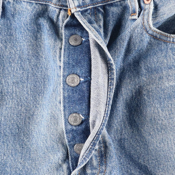 90'S Levi's 501-0193 Straight Denim Pants, Made in USA, Men's, Size 35, Vintage cotton blue type Vintage Second Hand