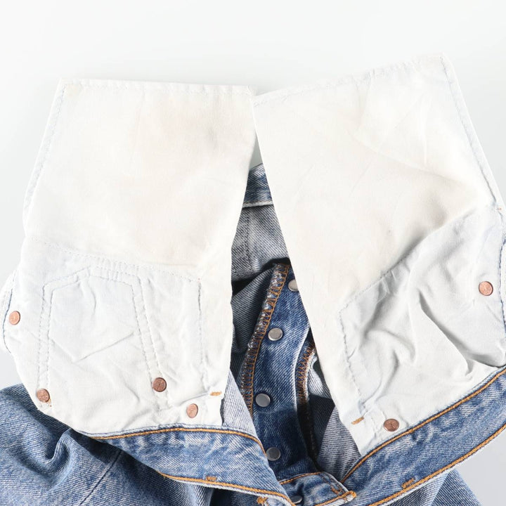 90'S Levi's 501-0193 Straight Denim Pants, Made in USA, Men's, Size 35, Vintage cotton blue type Vintage Second Hand