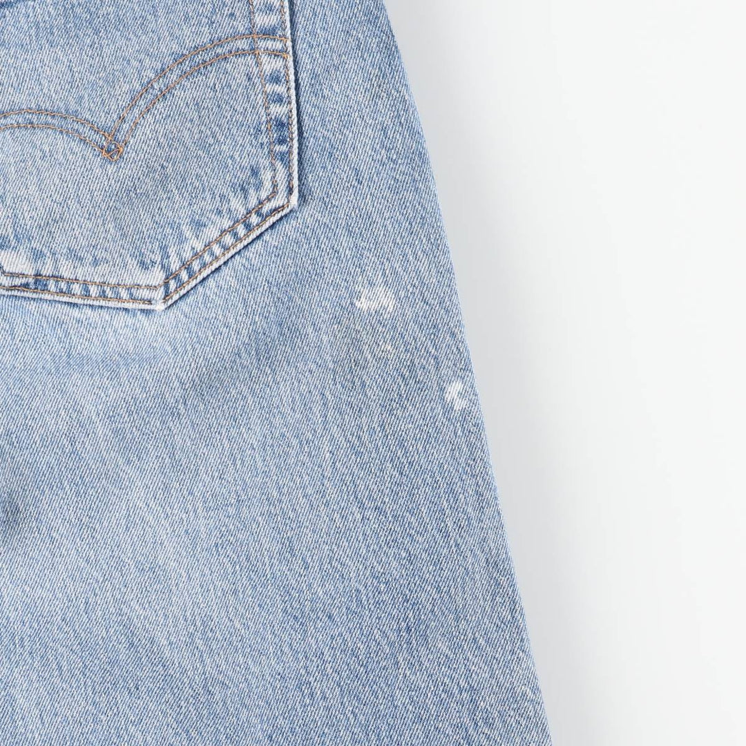 90'S Levi's 501-0193 Straight Denim Pants, Made in USA, Men's, Size 35, Vintage cotton blue type Vintage Second Hand