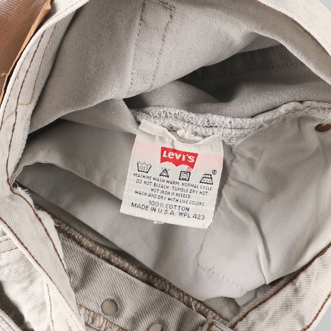 Vintage Levi's 501-0648 Straight Denim Pants, Made in USA, Women's Size L (W28) cotton gray type Vintage Second Hand