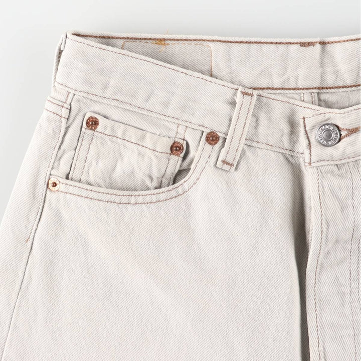 Vintage Levi's 501-0648 Straight Denim Pants, Made in USA, Women's Size L (W28) cotton gray type Vintage Second Hand