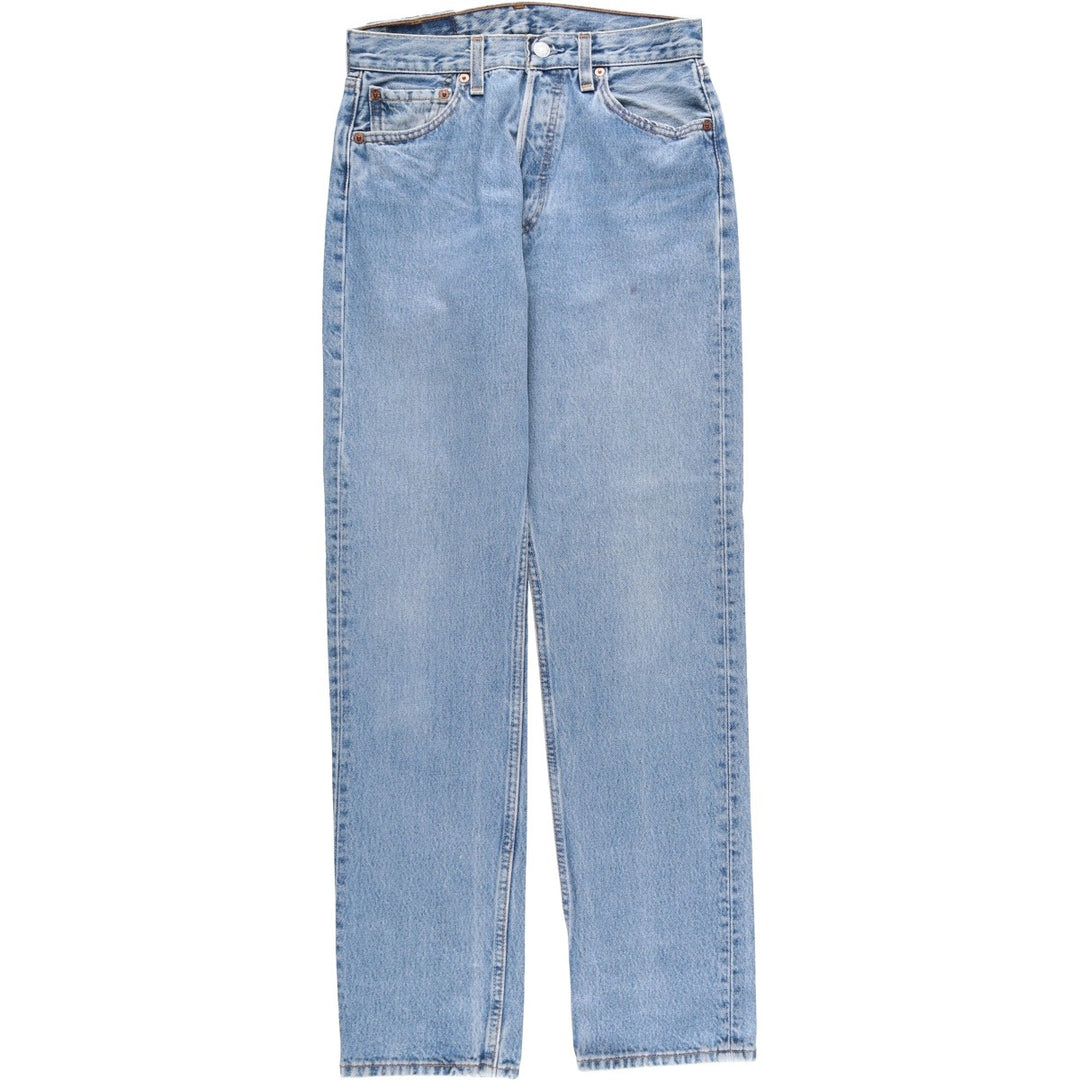 2000'S Levi's 501 Straight Denim Pants, Made in USA, Women's Size L (W27) cotton blue type Vintage Second Hand