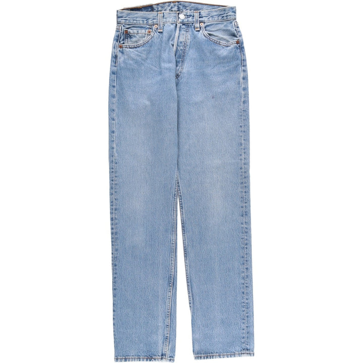 2000'S Levi's 501 Straight Denim Pants, Made in USA, Women's Size L (W27) cotton blue type Vintage Second Hand