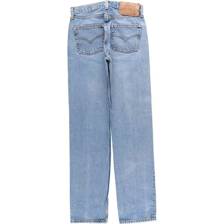 2000'S Levi's 501 Straight Denim Pants, Made in USA, Women's Size L (W27) cotton blue type Vintage Second Hand