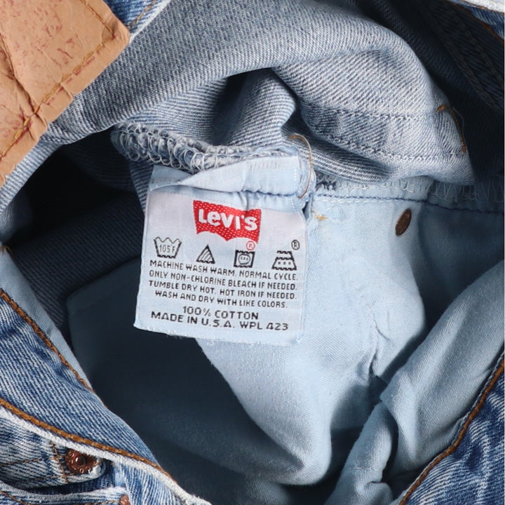 2000'S Levi's 501 Straight Denim Pants, Made in USA, Women's Size L (W27) cotton blue type Vintage Second Hand