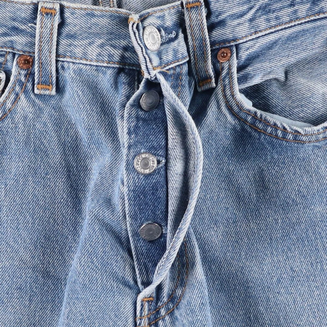 2000'S Levi's 501 Straight Denim Pants, Made in USA, Women's Size L (W27) cotton blue type Vintage Second Hand