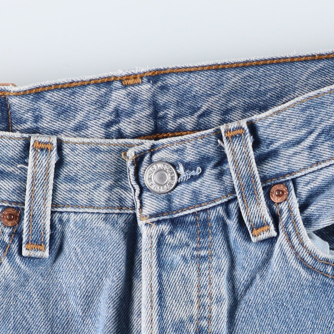 2000'S Levi's 501 Straight Denim Pants, Made in USA, Women's Size L (W27) cotton blue type Vintage Second Hand