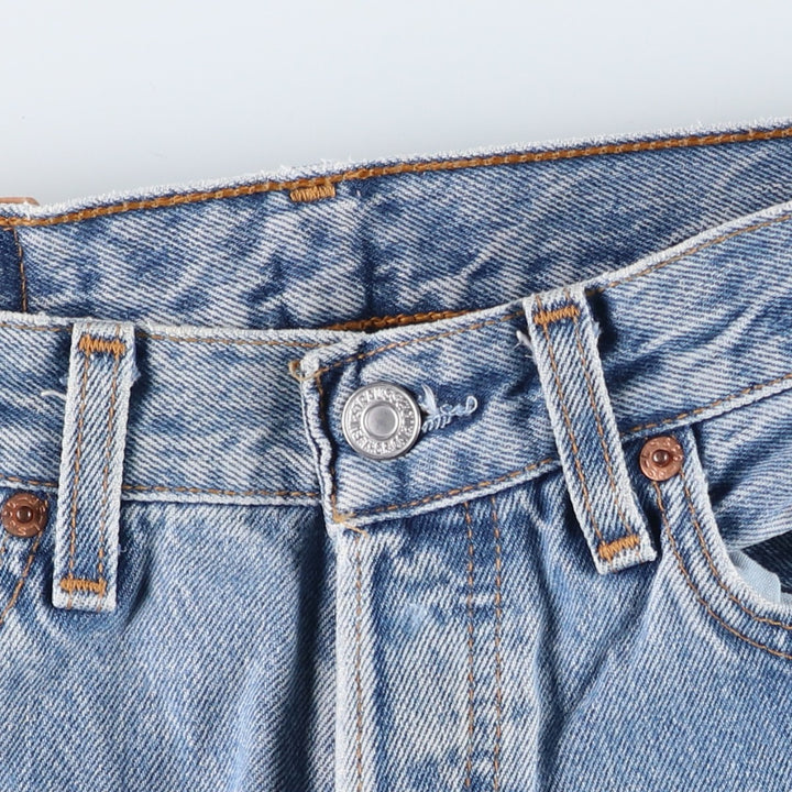 2000'S Levi's 501 Straight Denim Pants, Made in USA, Women's Size L (W27) cotton blue type Vintage Second Hand