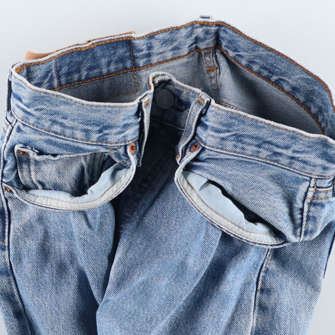 2000'S Levi's 501 Straight Denim Pants, Made in USA, Women's Size L (W27) cotton blue type Vintage Second Hand