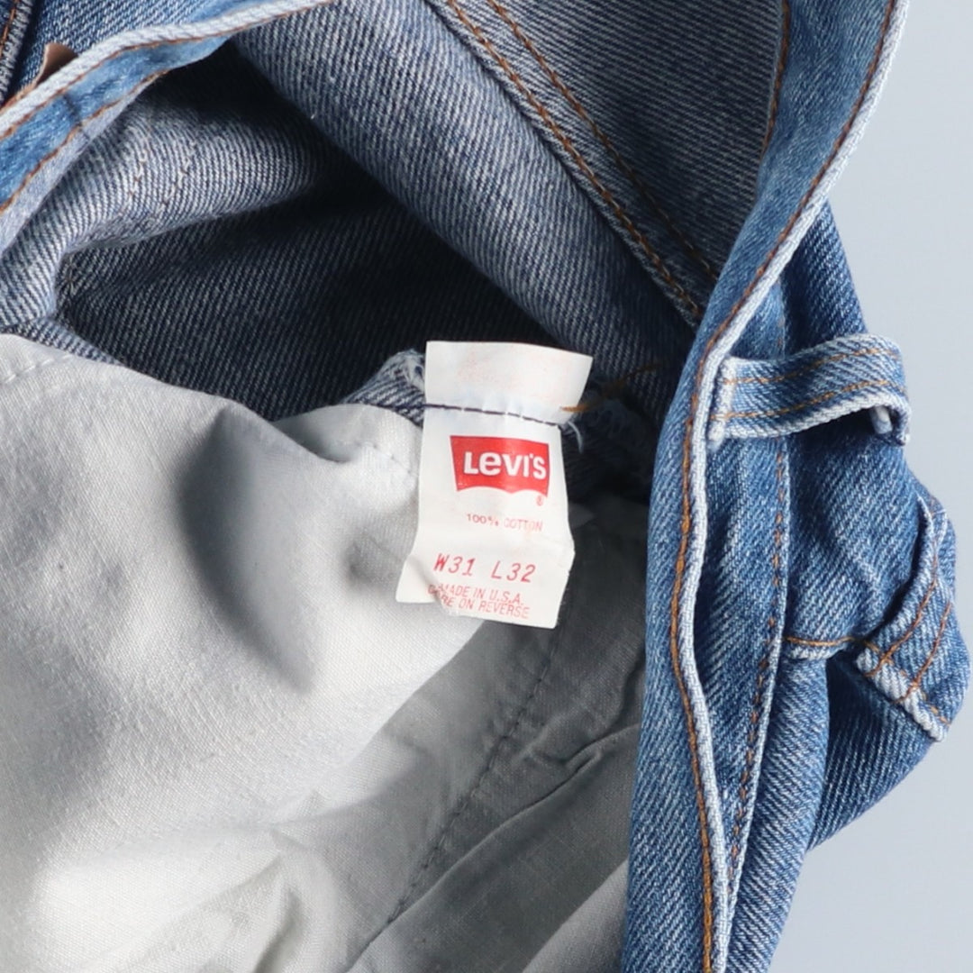 90'S Levi's 501-0115 Straight Denim Pants, Made in USA, Men's, W30, Vintage cotton blue type Vintage Second Hand