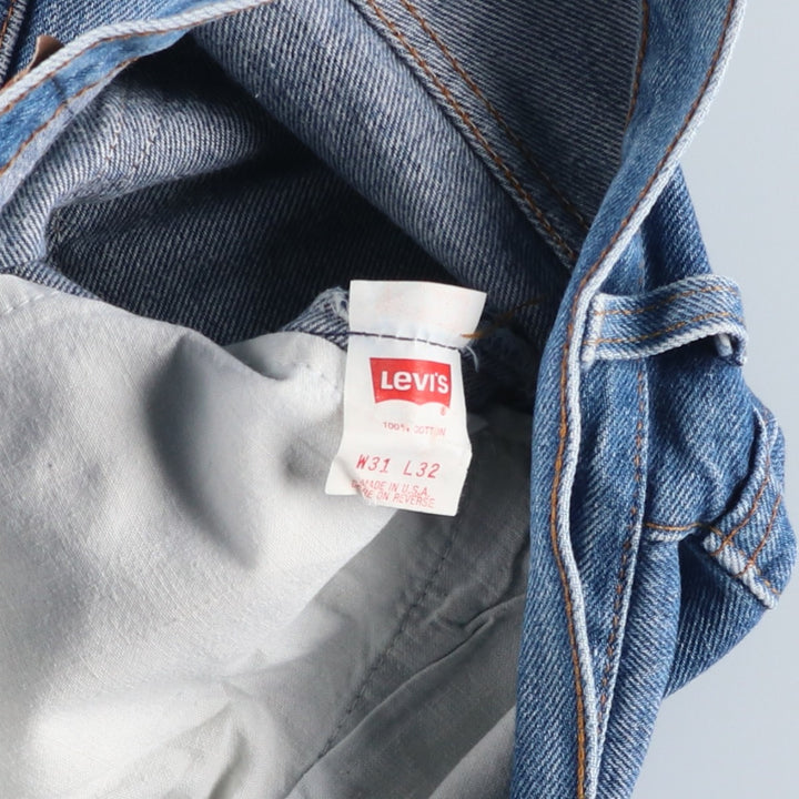 90'S Levi's 501-0115 Straight Denim Pants, Made in USA, Men's, W30, Vintage cotton blue type Vintage Second Hand