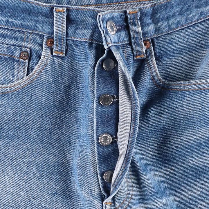 90'S Levi's 501-0115 Straight Denim Pants, Made in USA, Men's, W30, Vintage cotton blue type Vintage Second Hand