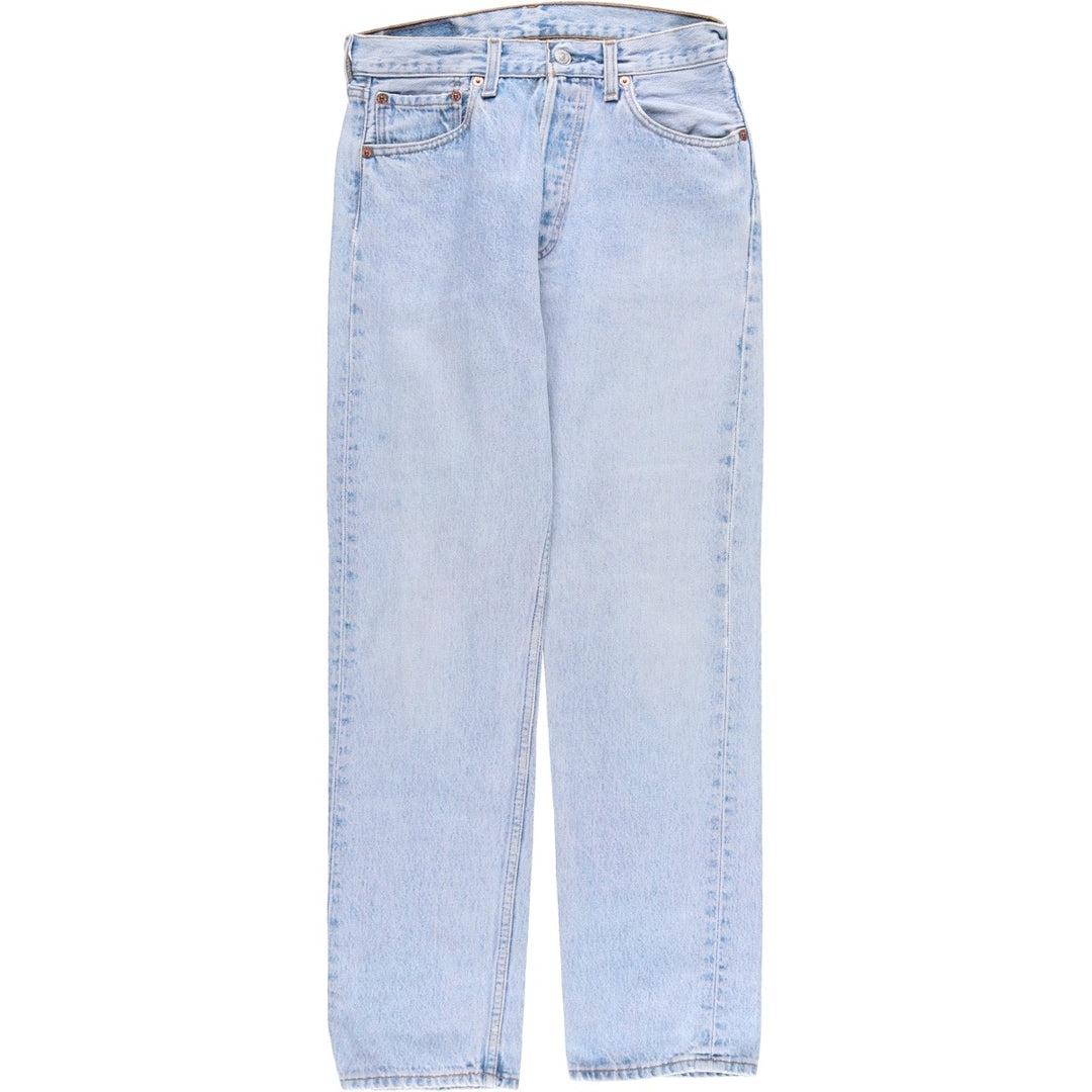 90'S Levi's 6501-0193 Straight Denim Pants Made in USA Women's L (w27) Vintage cotton blue type Vintage Second Hand