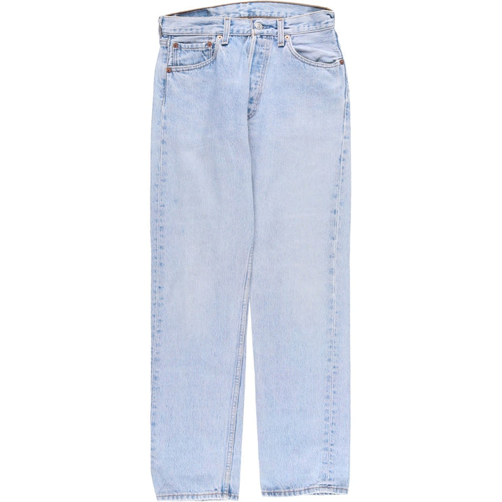 90'S Levi's 6501-0193 Straight Denim Pants Made in USA Women's L (w27) Vintage cotton blue type Vintage Second Hand