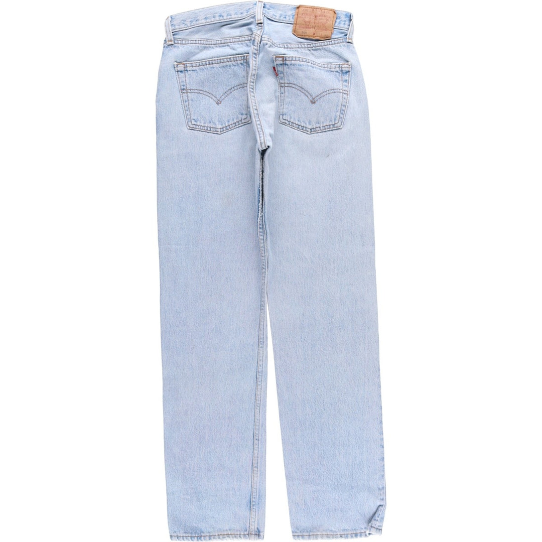 90'S Levi's 6501-0193 Straight Denim Pants Made in USA Women's L (w27) Vintage cotton blue type Vintage Second Hand