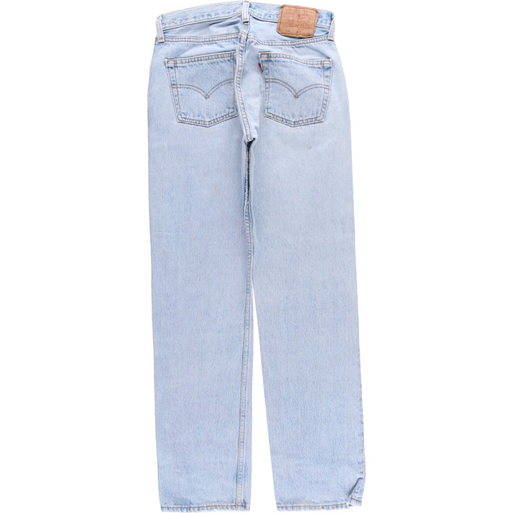 90'S Levi's 6501-0193 Straight Denim Pants Made in USA Women's L (w27) Vintage cotton blue type Vintage Second Hand