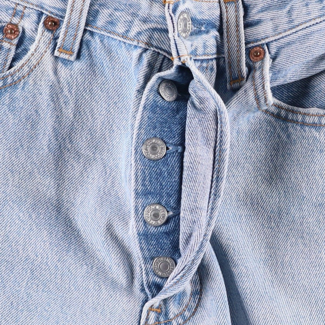 90'S Levi's 6501-0193 Straight Denim Pants Made in USA Women's L (w27) Vintage cotton blue type Vintage Second Hand