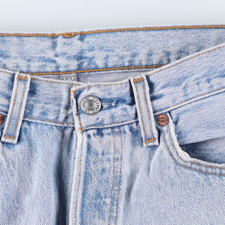 90'S Levi's 6501-0193 Straight Denim Pants Made in USA Women's L (w27) Vintage cotton blue type Vintage Second Hand