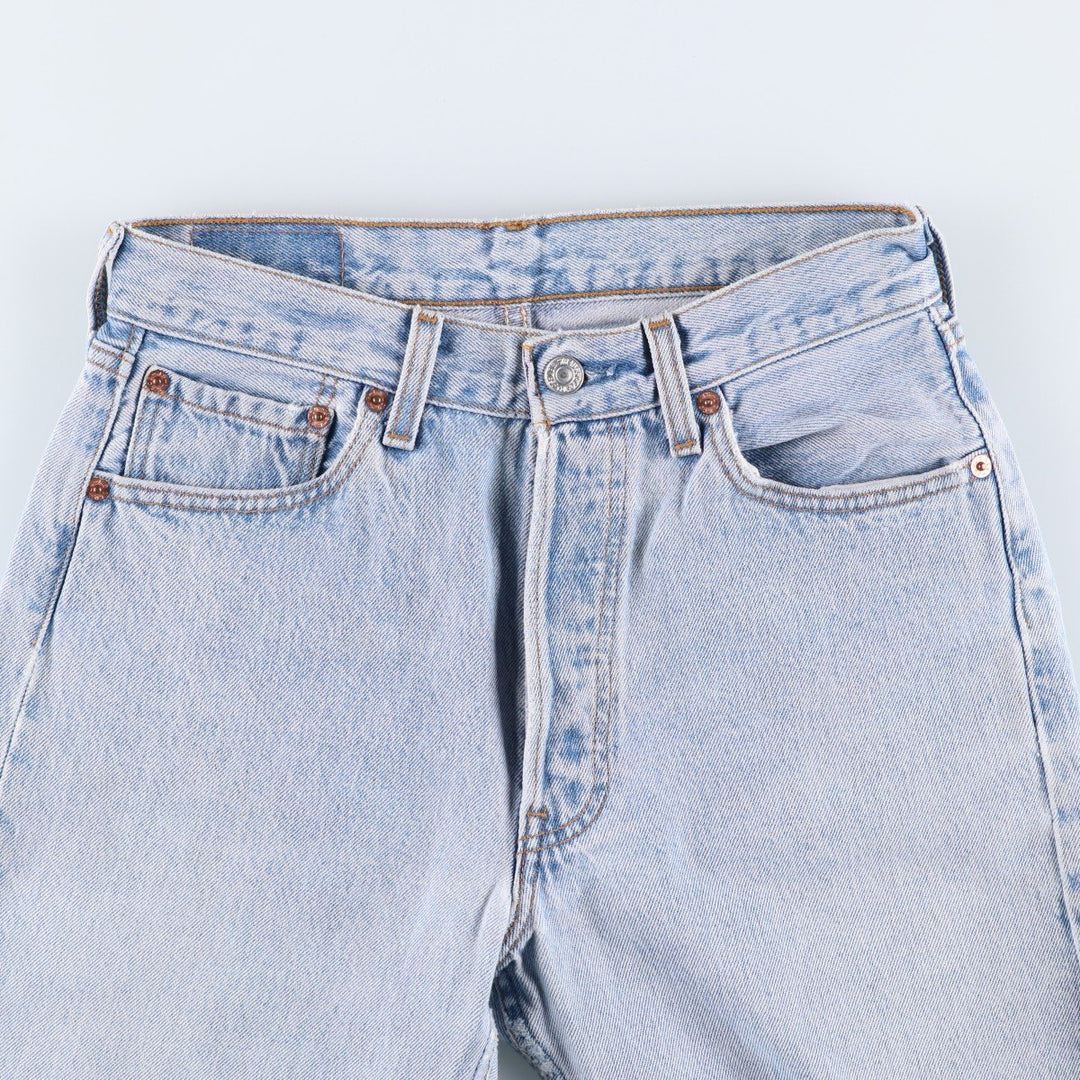 90'S Levi's 6501-0193 Straight Denim Pants Made in USA Women's L (w27) Vintage cotton blue type Vintage Second Hand