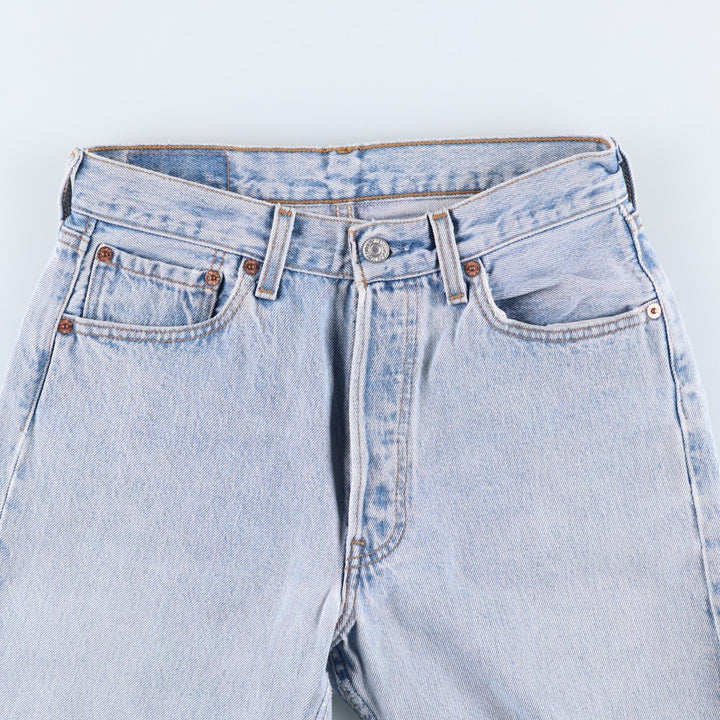 90'S Levi's 6501-0193 Straight Denim Pants Made in USA Women's L (w27) Vintage cotton blue type Vintage Second Hand