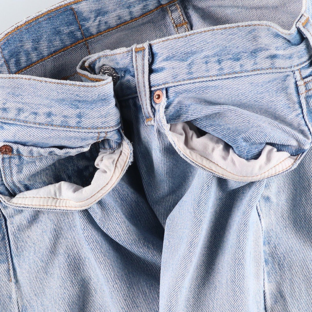 90'S Levi's 6501-0193 Straight Denim Pants Made in USA Women's L (w27) Vintage cotton blue type Vintage Second Hand