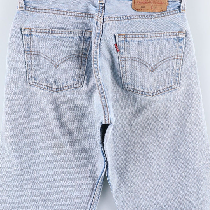 90'S Levi's 6501-0193 Straight Denim Pants Made in USA Women's L (w27) Vintage cotton blue type Vintage Second Hand