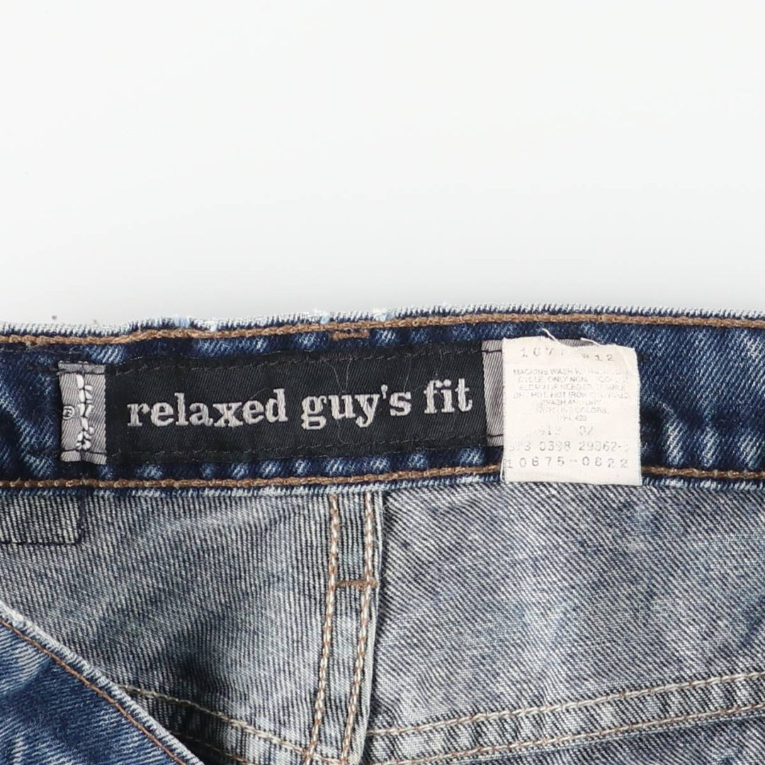 90'S Levi's Silver Tab Relaxed Guy's Fit Straight Denim Pants, Made in USA, Women's Size L (W29), Vintage cotton blue type Vintage Second Hand