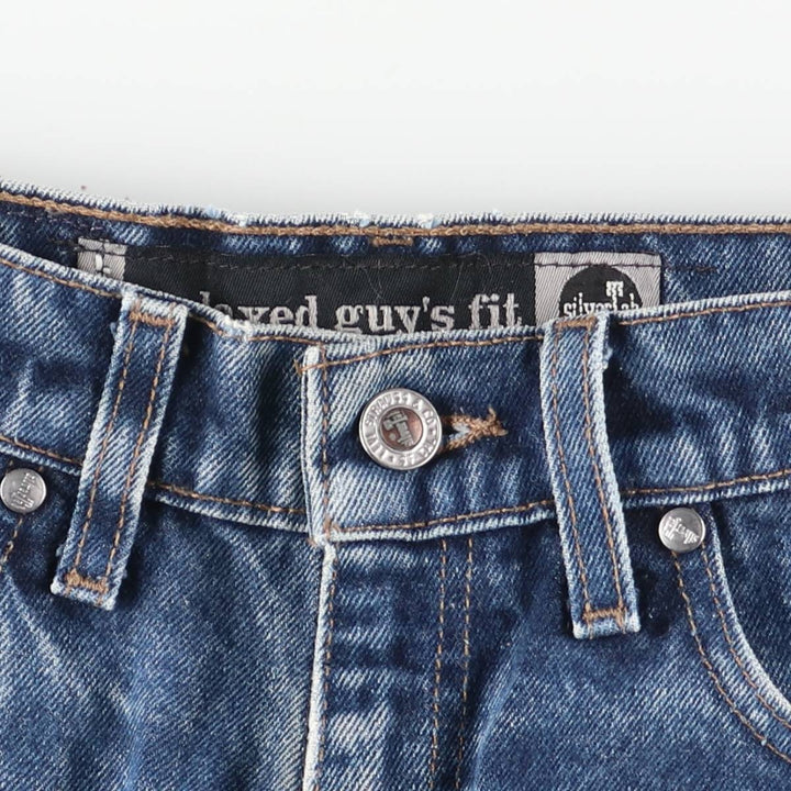 90'S Levi's Silver Tab Relaxed Guy's Fit Straight Denim Pants, Made in USA, Women's Size L (W29), Vintage cotton blue type Vintage Second Hand