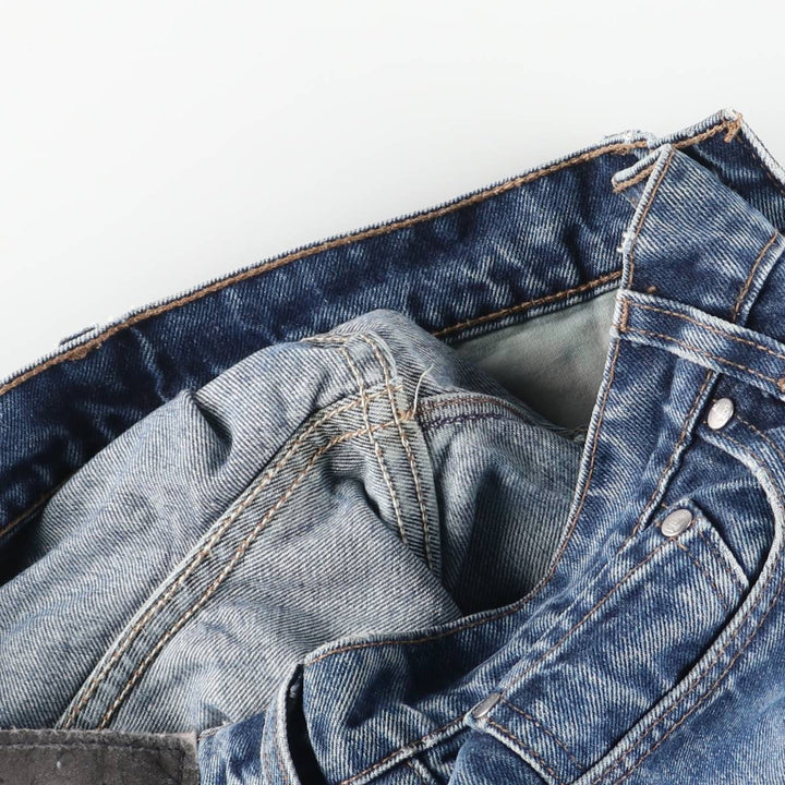 90'S Levi's Silver Tab Relaxed Guy's Fit Straight Denim Pants, Made in USA, Women's Size L (W29), Vintage cotton blue type Vintage Second Hand