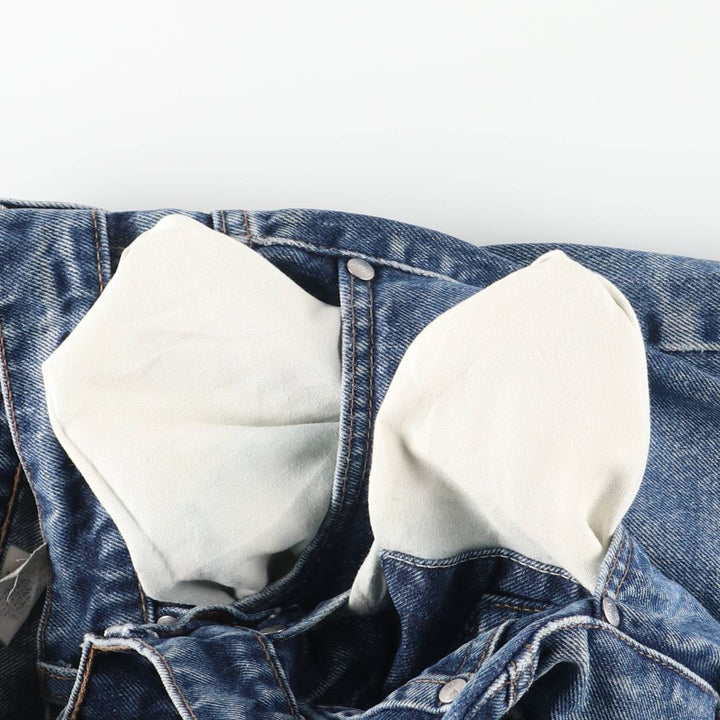 90'S Levi's Silver Tab Relaxed Guy's Fit Straight Denim Pants, Made in USA, Women's Size L (W29), Vintage cotton blue type Vintage Second Hand