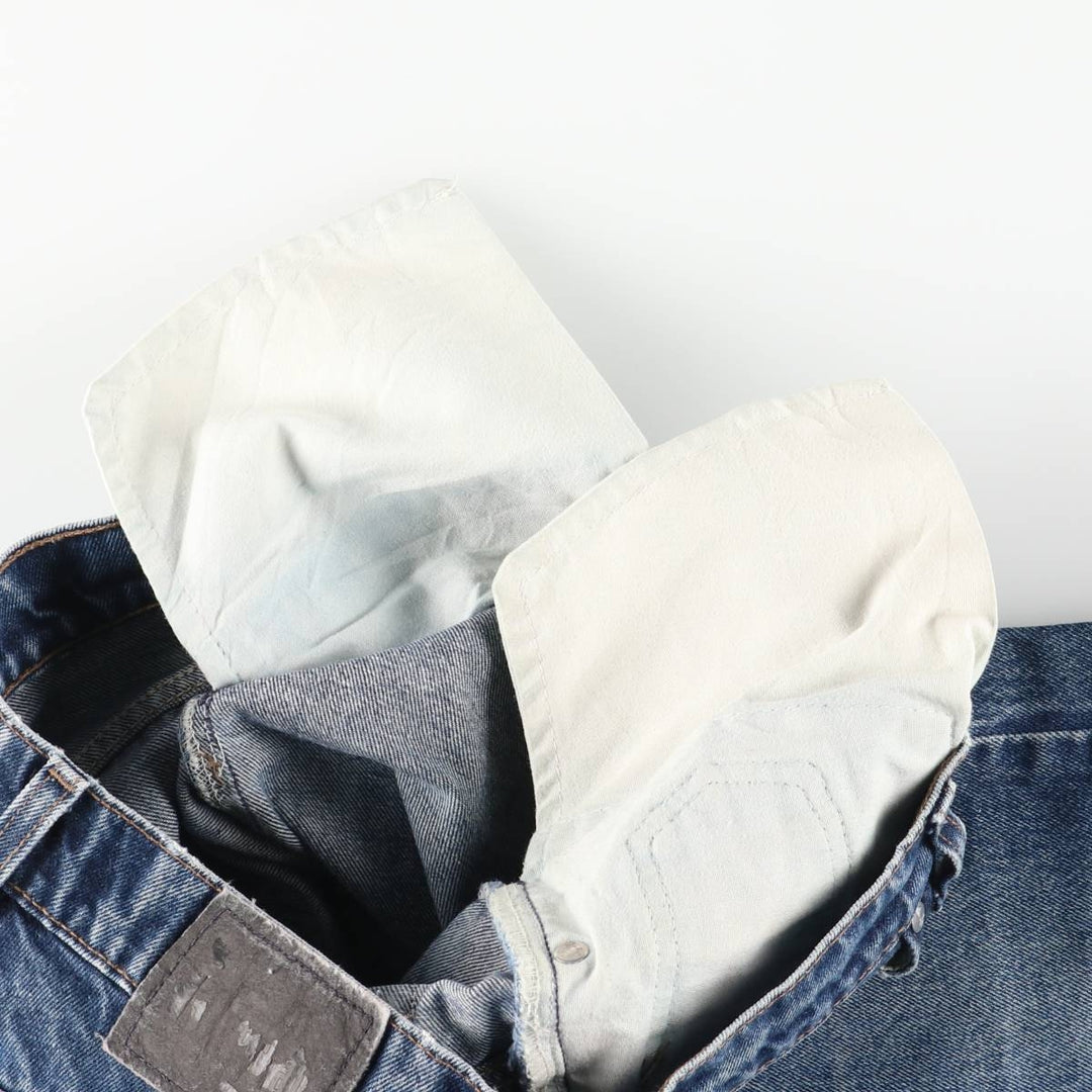 90'S Levi's Silver Tab Relaxed Guy's Fit Straight Denim Pants, Made in USA, Women's Size L (W29), Vintage cotton blue type Vintage Second Hand
